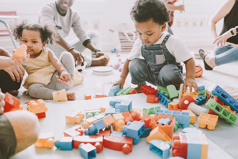 Kids Playing with Lego