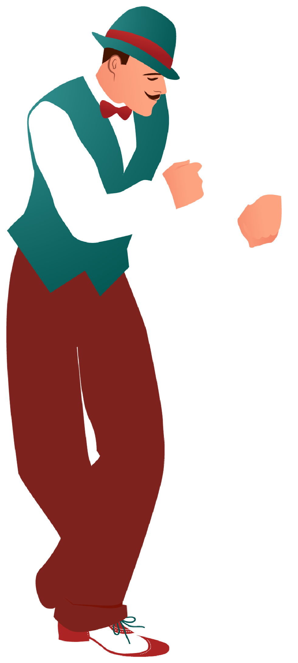 Ilustração de homem dançando