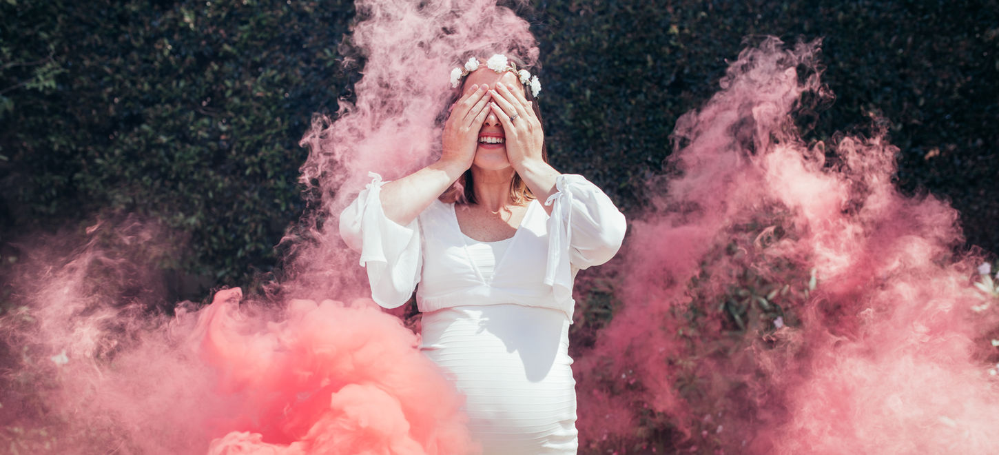 Surprised Pregnant Woman