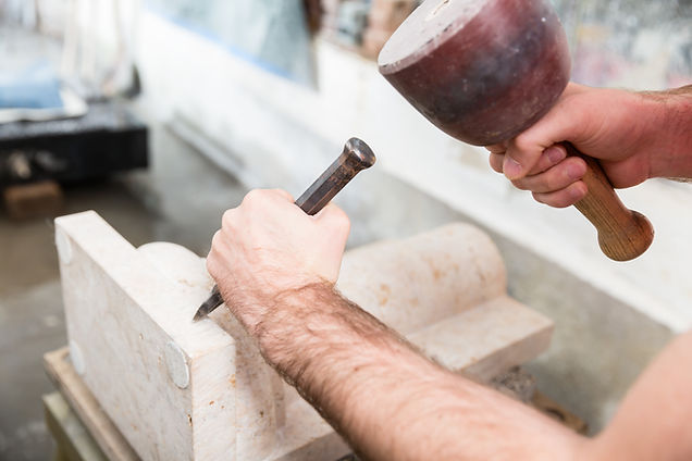 Stone Carver at Work