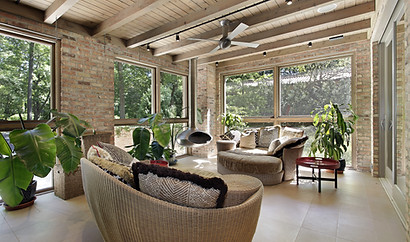 Cozy Sunroom Interior
