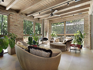 Cozy Sunroom Interior