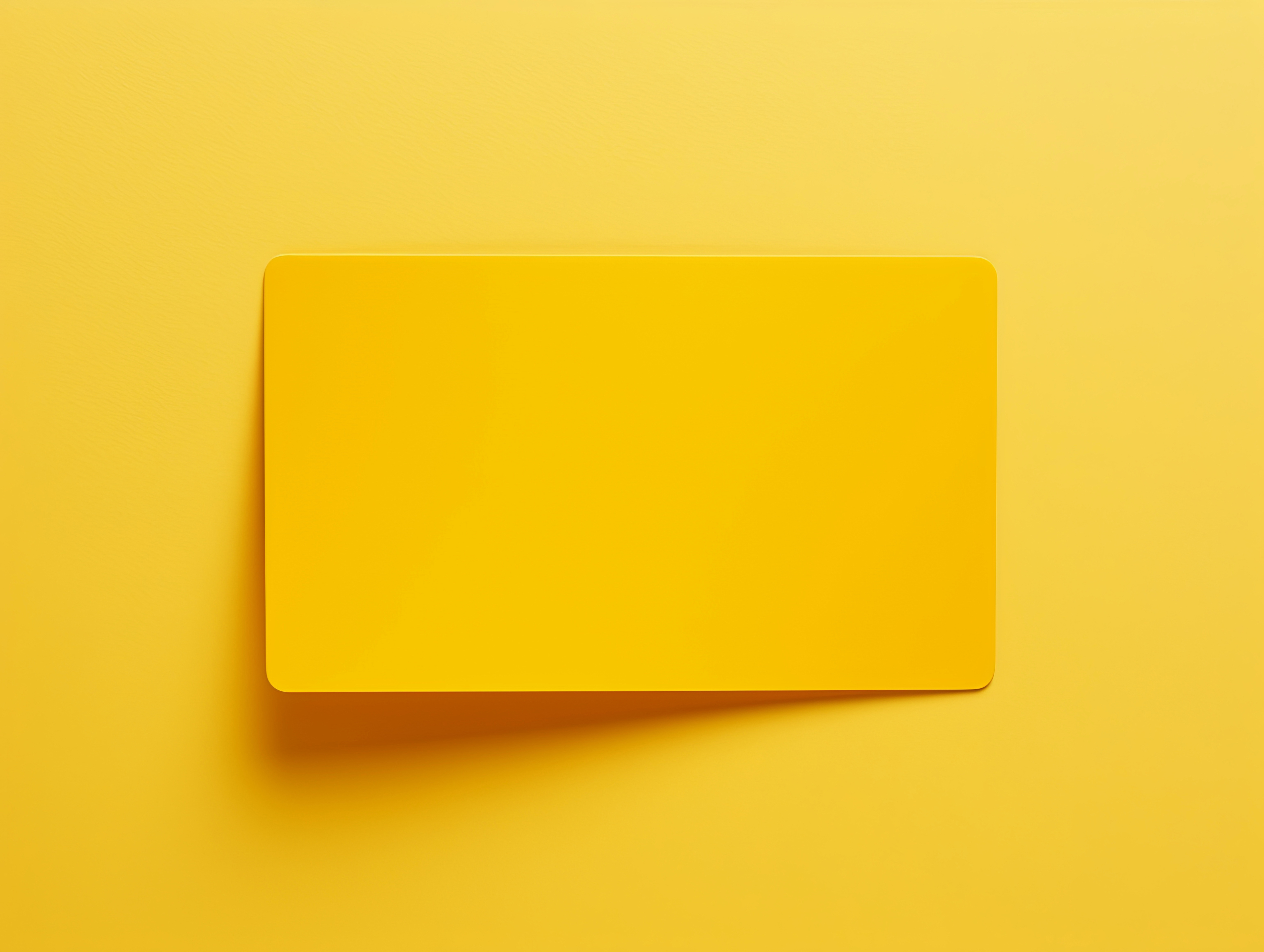 Yellow Minimalist Rectangle