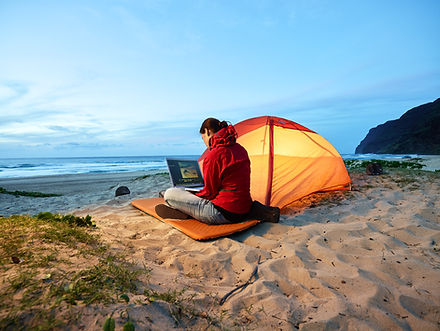Camping on the Beach