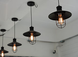 Four Retro Chandeliers