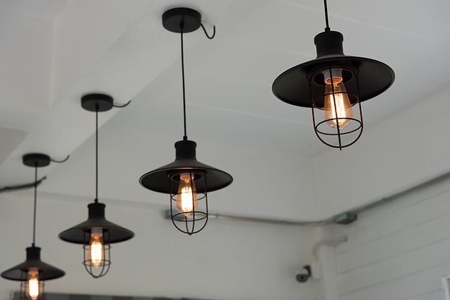 Four Retro Chandeliers