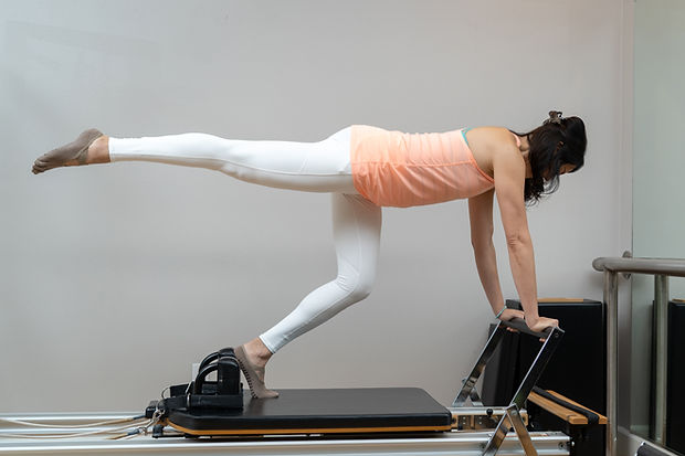 Reformer Pilates Pose