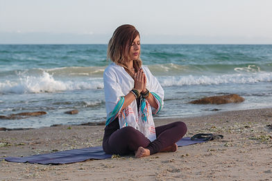 Meditating on the Beach