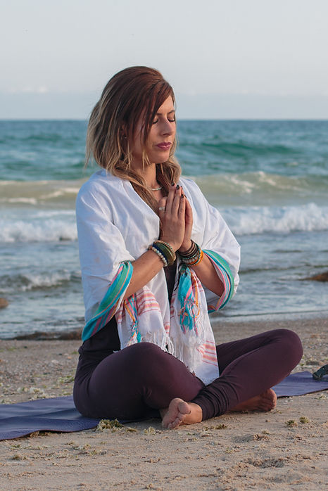 Meditating on the Beach