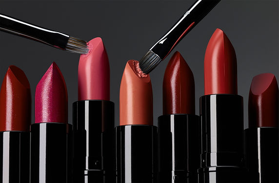 Lipsticks with brushes