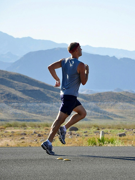Man Running Outdoors