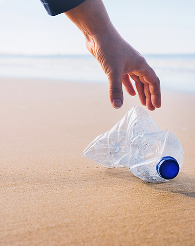 Plastic Bottle at Beach