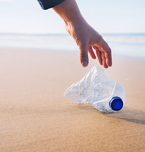 Plastic Bottle at Beach