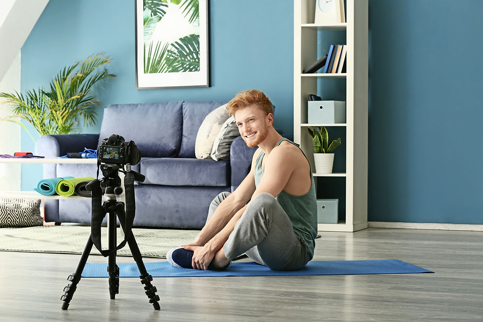 Filming a Fitness Video