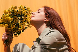 Smelling Flowers