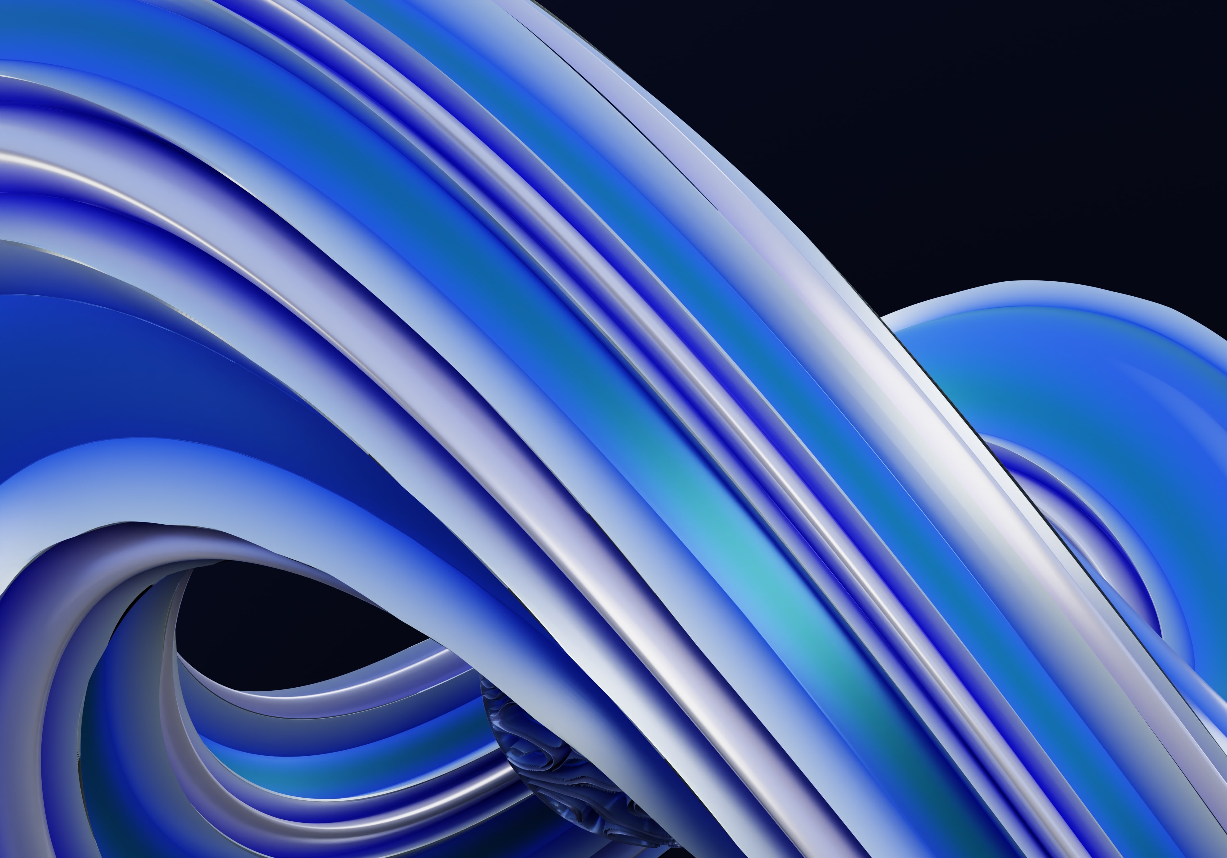 Abstract blue artwork