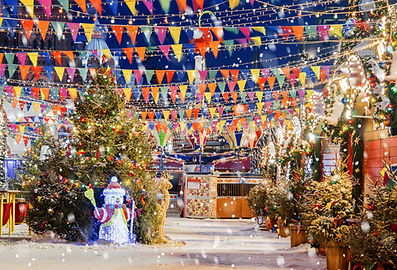 Christmas decorations outdoors