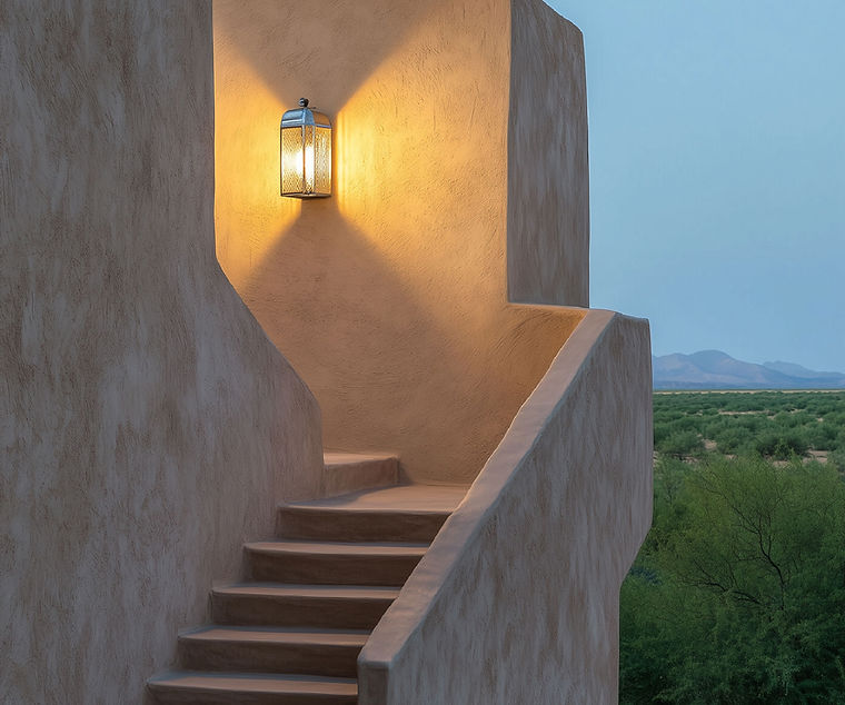 Desert Stucco Stairs
