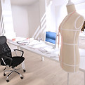 Oficina de diseño de moda