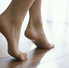 Nahaufnahme nackter Füße