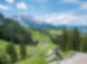 Young woman in the mountains
