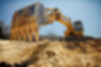 Man at work on excavator