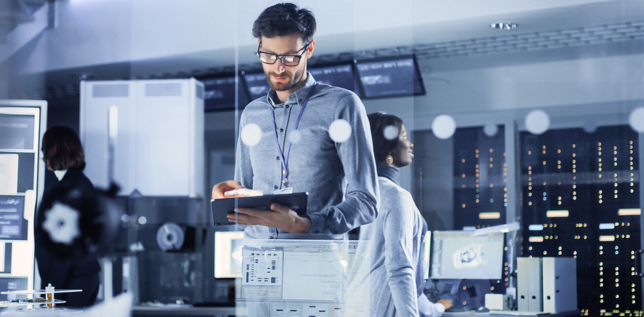 Team Working in the System Room