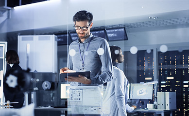 Team Working in the System Room