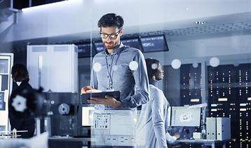 Team Working in the System Room