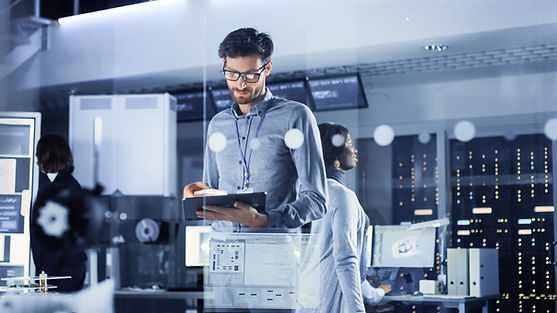 Team Working in the System Room