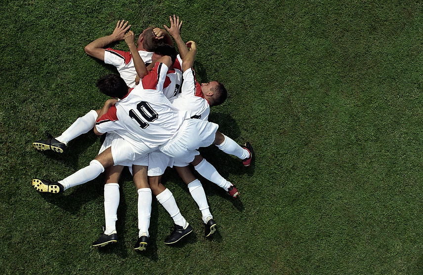 Soccer Team Celebration