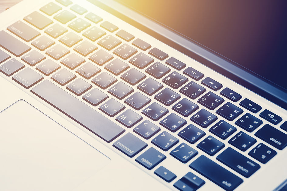 Keyboard on a laptop PC