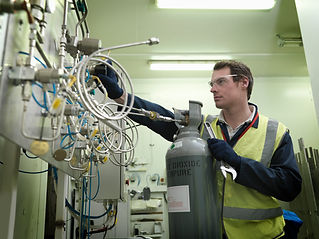 Port Worker With Gas Cylinder