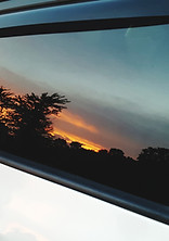 Sunset from a Car Window