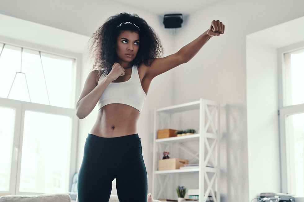Woman Punching Pose