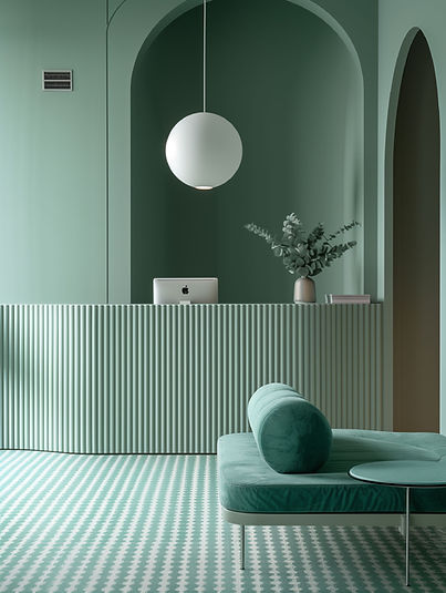 Minimalist Green Interior Design