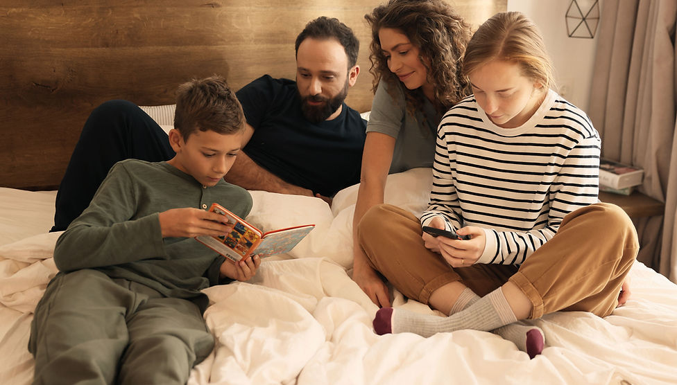 Family Reading Together