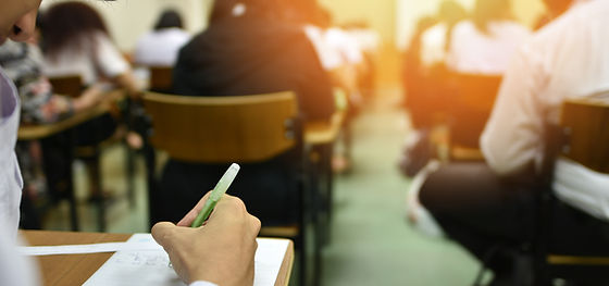 Students Taking Exam