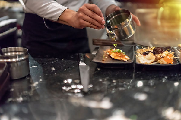 Hibachi-Fisch mit Frühlingszwiebeln