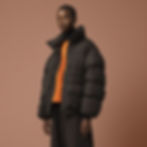 Black puffer jacket fashion