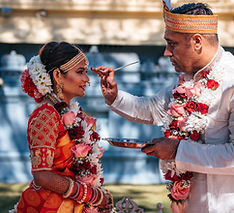 Traditional Indian wedding ritual