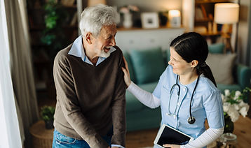 Nurse with Senior Patient