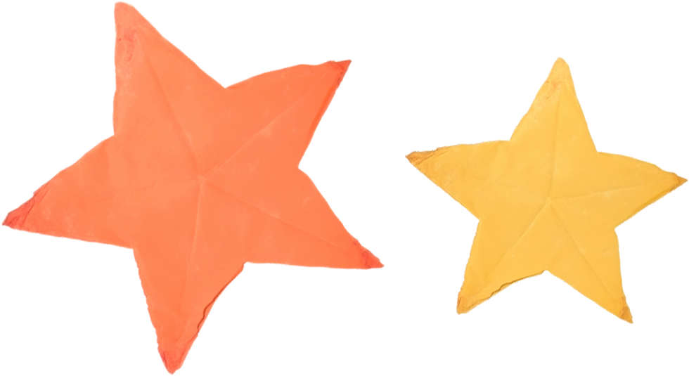 Orange and Yellow Stars