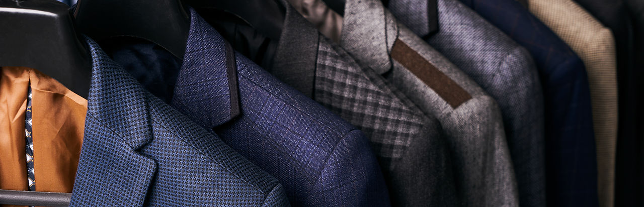 Suits on Hangers