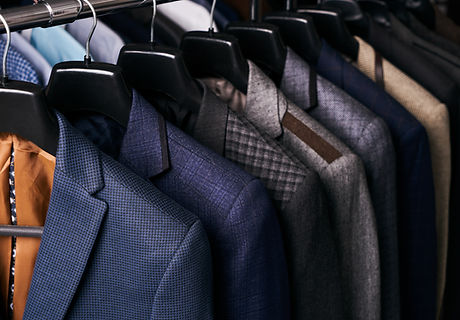 Suits on Hangers