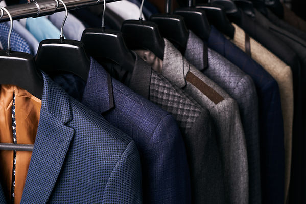 Suits on Hangers