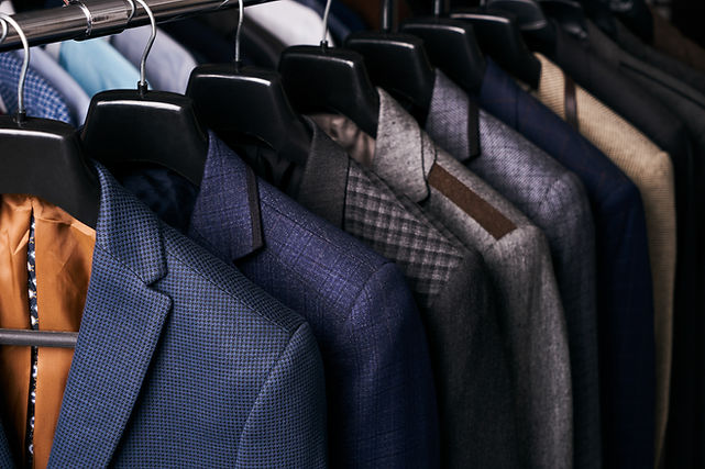 Suits on Hangers