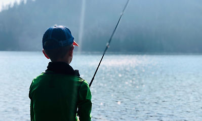 Boy Fishing Outdoors