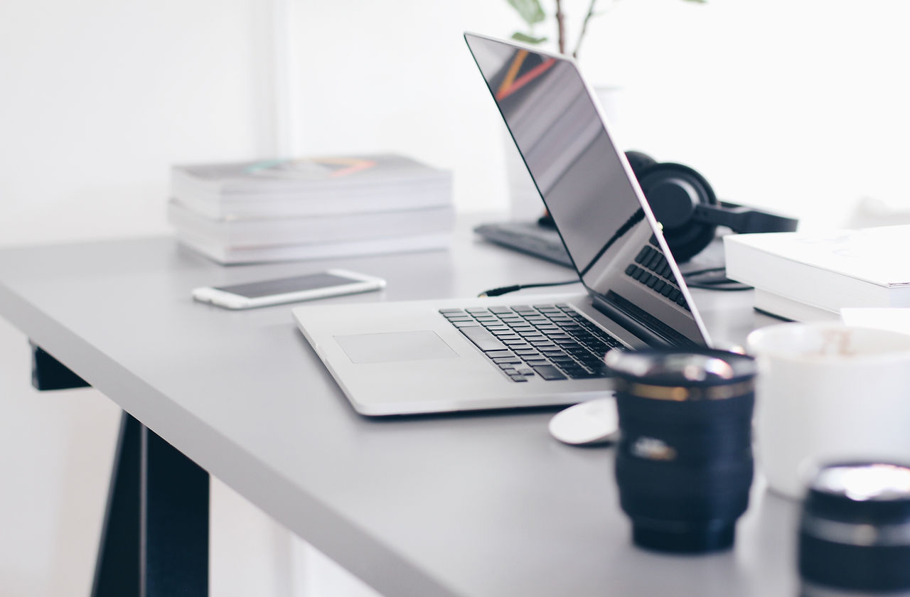 Desk with Laptop