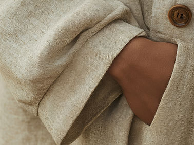 Beige Coat Detail